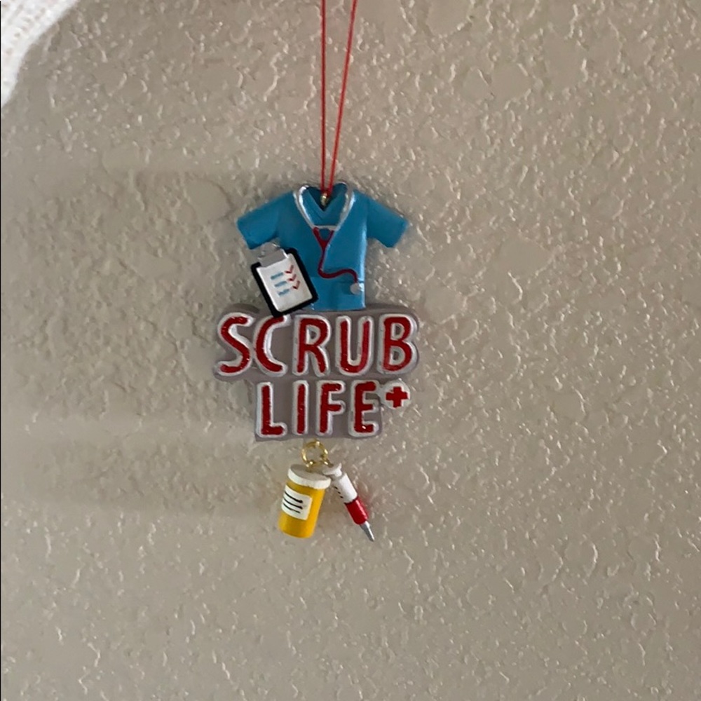Nurse/healthcare worker Scrub life ornament
